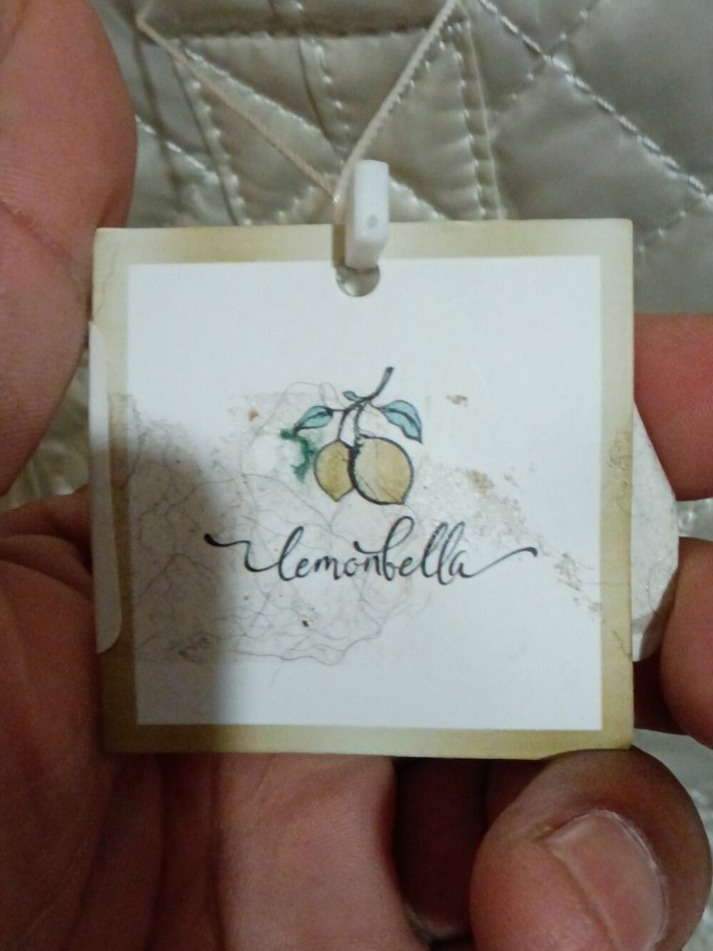 Lemonbella Jennifer Quilted Pickleball Tote Handbag Diamond Pearl New with Tags - Picture 4 of 16